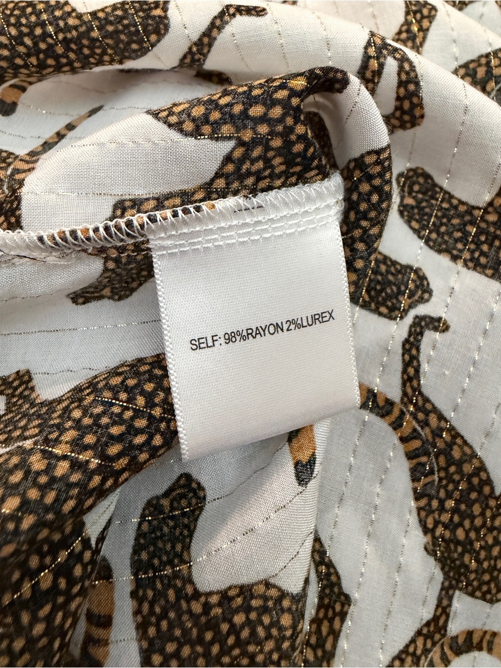 Jane + Delancey Cheetah Animal Print Button Front Blouse- Women’s - Picture 11 of 12